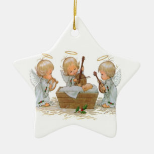 Activiteiten in de omgeving van Angels in Manger C Keramisch Ornament