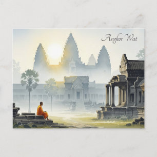 Activiteiten in de omgeving van Angkor Wat Cambodi Briefkaart