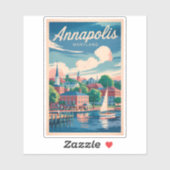Activiteiten in de omgeving van Annapolis Maryland Sticker (Vel)