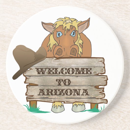 Activiteiten in de omgeving van Arizona Welcome Ho Zandsteen Onderzetter (Voorkant)