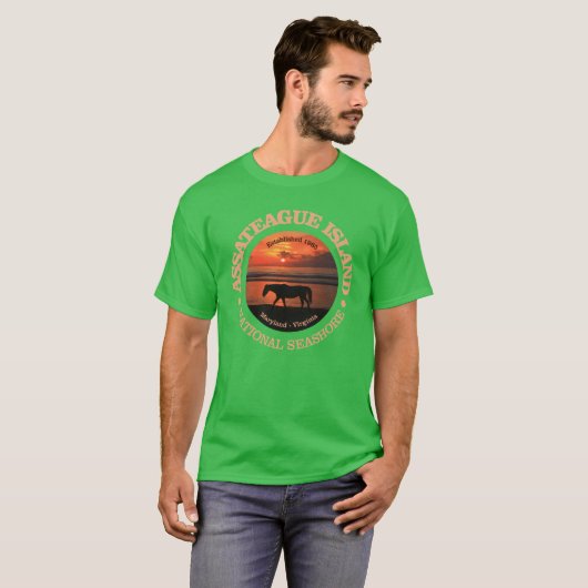 Activiteiten in de omgeving van Assateague Island  T-shirt (Voorkant volledig)