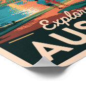 Activiteiten in de omgeving van Austin Texas Skyli Poster (Hoek)