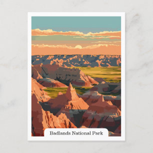 Activiteiten in de omgeving van Badlands National Briefkaart