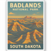 Activiteiten in de omgeving van Badlands National Sticker (Voorkant)