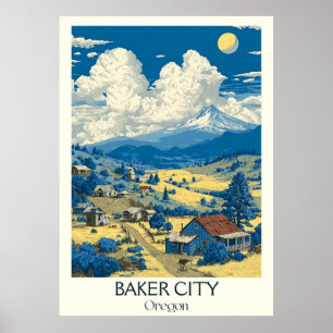 Activiteiten in de omgeving van Baker City Oregon  Poster