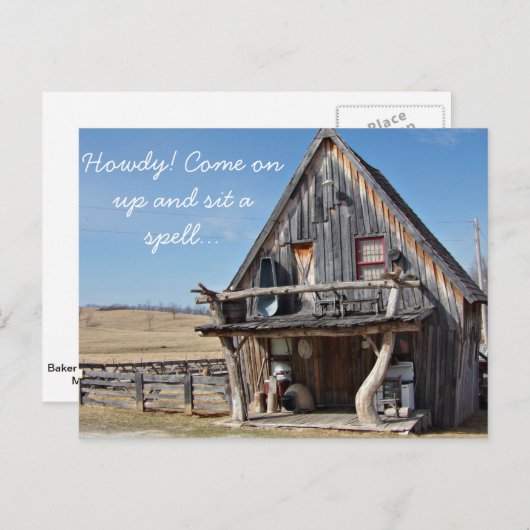 Activiteiten in de omgeving van Baker Creek Seed S Briefkaart (Voorkant / Achterkant)