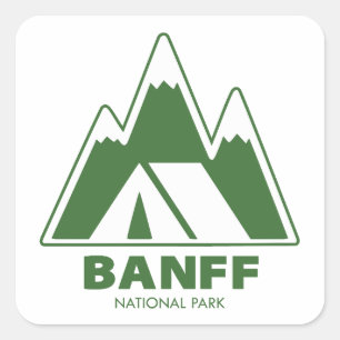 Activiteiten in de omgeving van Banff National Par Vierkante Sticker