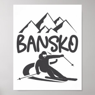 Activiteiten in de omgeving van Bansko Skiing Snow Poster