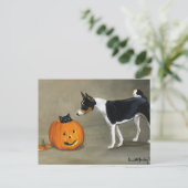 Activiteiten in de omgeving van Basenji Halloween  Feestdagenkaart (Staand voorkant)