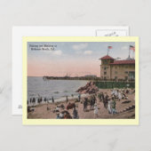 Activiteiten in de omgeving van Bathing Beach, Red Briefkaart (Voorkant / Achterkant)