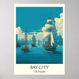 Activiteiten in de omgeving van Bay City Michigan  Poster