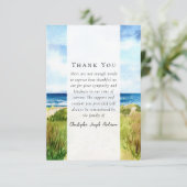 Activiteiten in de omgeving van Beach Ocean Photo Bedankkaart (Staand voorkant)