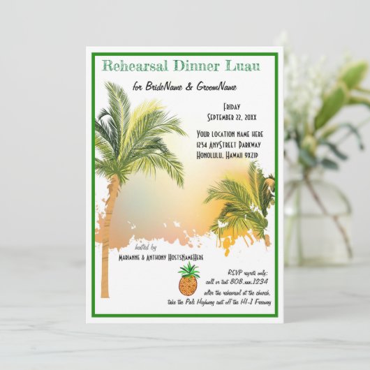 Activiteiten in de omgeving van Beach Palm Trees R Kaart (Staand voorkant)