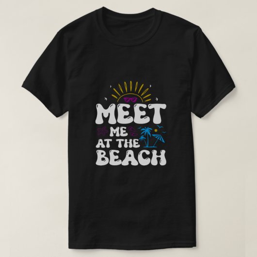 Activiteiten in de omgeving van Beach Retro Groovy T-shirt (Design voorkant)