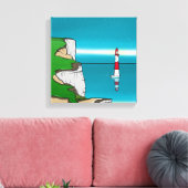 Activiteiten in de omgeving van Beachy Head Lighth Canvas Afdruk (Insitu (Woonkamer))