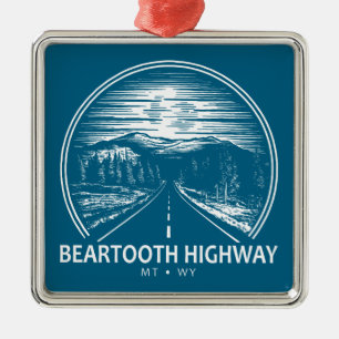 Activiteiten in de omgeving van Beartooth Highway  Metalen Ornament