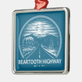 Activiteiten in de omgeving van Beartooth Highway Metalen Ornament (Links)