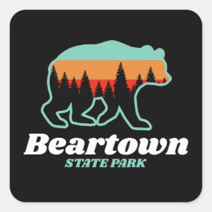 Activiteiten in de omgeving van Beartown State Par Vierkante Sticker