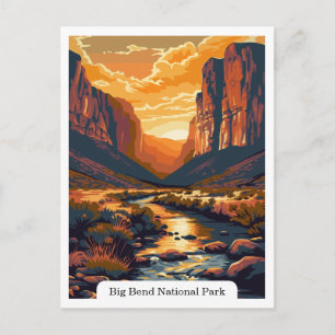 Activiteiten in de omgeving van Big Bend National Briefkaart