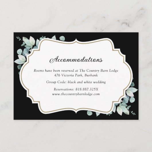 Activiteiten in de omgeving van Black Greenery Euc Informatiekaartje (Voorkant)