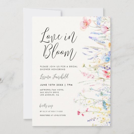 Activiteiten in de omgeving van Bloom Elegant Wild Kaart (Voorkant)