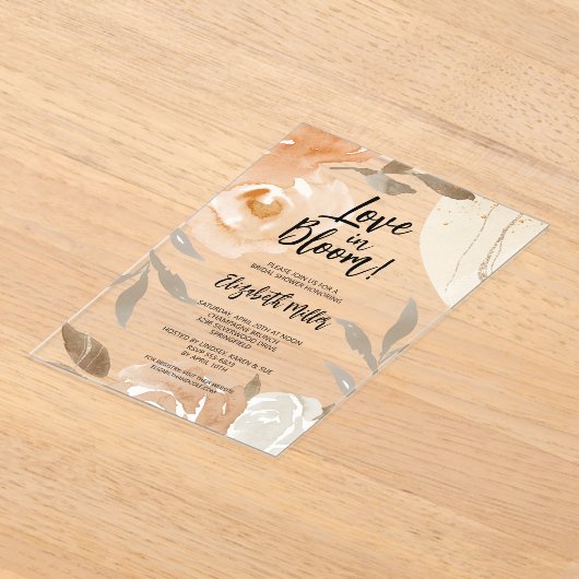 Activiteiten in de omgeving van Bloom Rustic Flowe Acryl Uitnodigingen (Laagn)