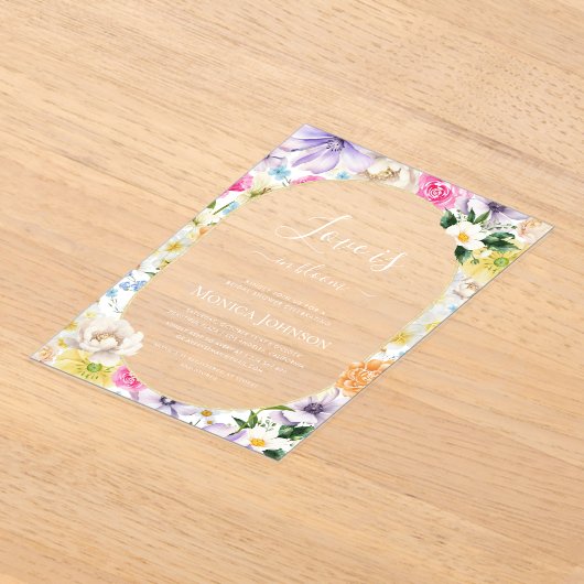 Activiteiten in de omgeving van Bloom Transparent  Acryl Uitnodigingen (Laagn)