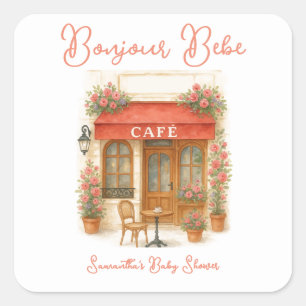 Activiteiten in de omgeving van Bonjour Bebe Paris Vierkante Sticker