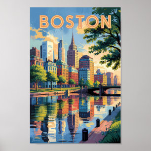 Activiteiten in de omgeving van Boston Massachuset Poster