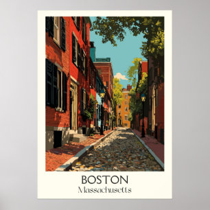 Activiteiten in de omgeving van Boston Massachuset Poster