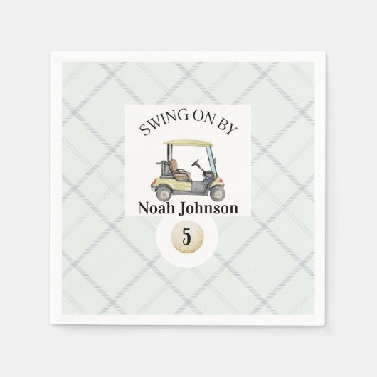 Activiteiten in de omgeving van Boy's 5th Birthday Servet (Voorkant)