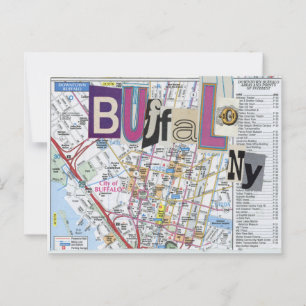 Activiteiten in de omgeving van Buffalo NY Maps Co Briefkaart