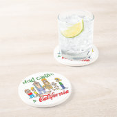 Activiteiten in de omgeving van California Funny T Zandsteen Onderzetter (Zijkant)