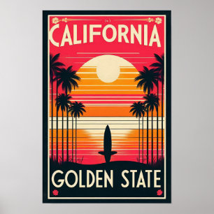 Activiteiten in de omgeving van California Golden Poster