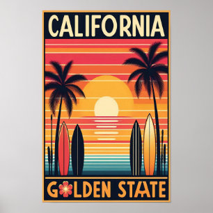 Activiteiten in de omgeving van California Golden Poster