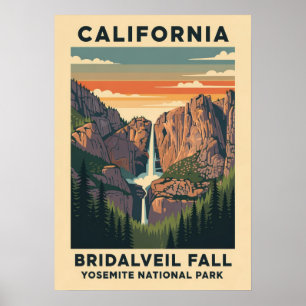 Activiteiten in de omgeving van California Yosemit Poster