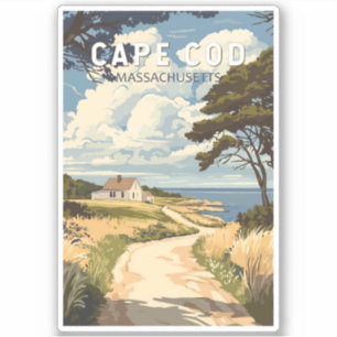 Activiteiten in de omgeving van Cape Cod Massachus Sticker