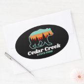 Activiteiten in de omgeving van Cedar Creek State  Ovale Sticker (Envelop)