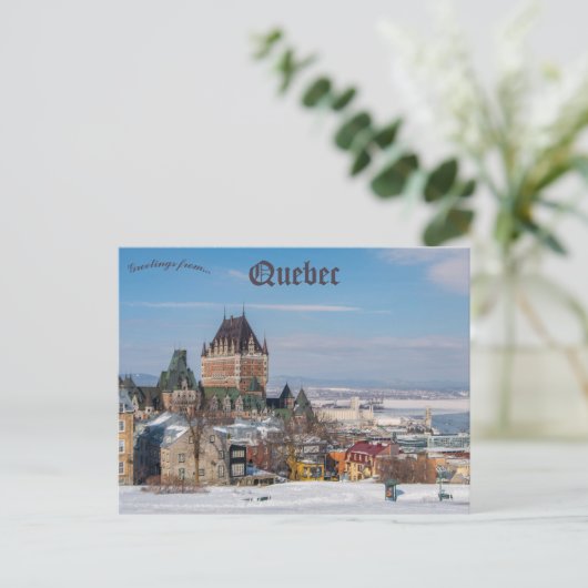 Activiteiten in de omgeving van Chateau Frontenac Briefkaart (Staand voorkant)