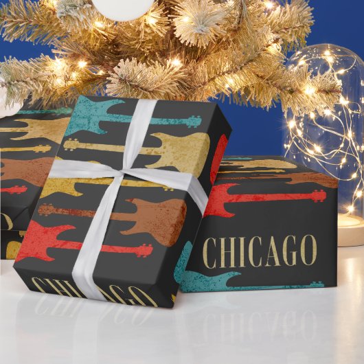 Activiteiten in de omgeving van Chicago  Guitars C Cadeaupapier (Feestdagen)