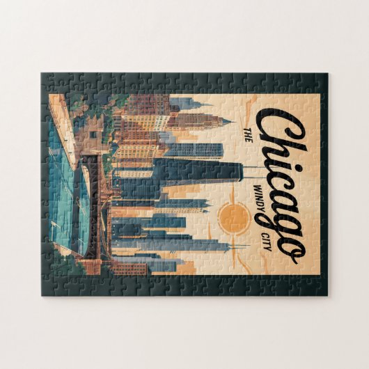 Activiteiten in de omgeving van Chicago Illinois S Legpuzzel (Horizontaal)