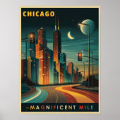 Activiteiten in de omgeving van Chicago Magnificen Poster (Voorkant)