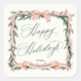 Activiteiten in de omgeving van CHRISTMAS GARLAND  Vierkante Sticker