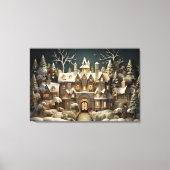 Activiteiten in de omgeving van Christmas Snowy Ma Canvas Afdruk (Voorkant)