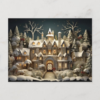 Activiteiten in de omgeving van Christmas Snowy Ma Feestdagenkaart