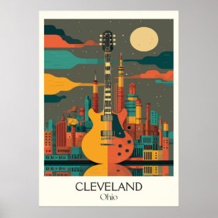 Activiteiten in de omgeving van Cleveland Ohio Sky Poster