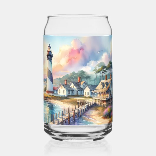 Activiteiten in de omgeving van Coastal Lighthouse Blikvorm Glas (Achterkant)