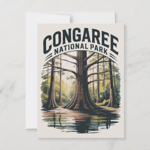 Activiteiten in de omgeving van Congaree National Briefkaart
