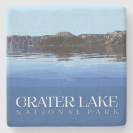 Activiteiten in de omgeving van Crater Lake Onderz Stenen Onderzetter