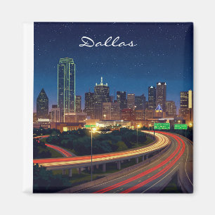 Activiteiten in de omgeving van Dallas Texas Night Magneet